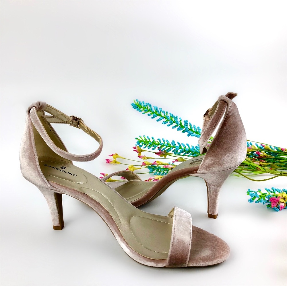 Lilac Velvet Dress Sandals